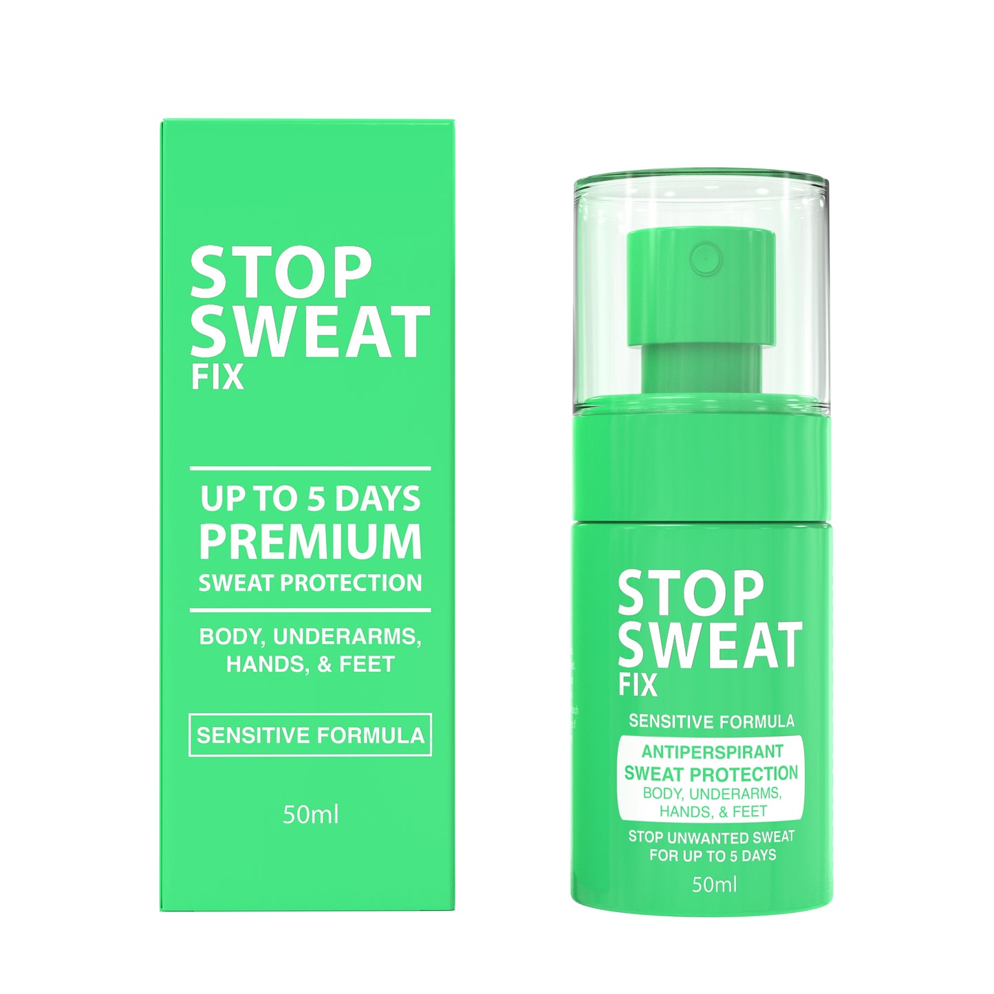 Stop Sweat Fix - Sensitive Formula - Stop Unwanted Sweat for up to 5 Days - 50ml (COMING SOON)